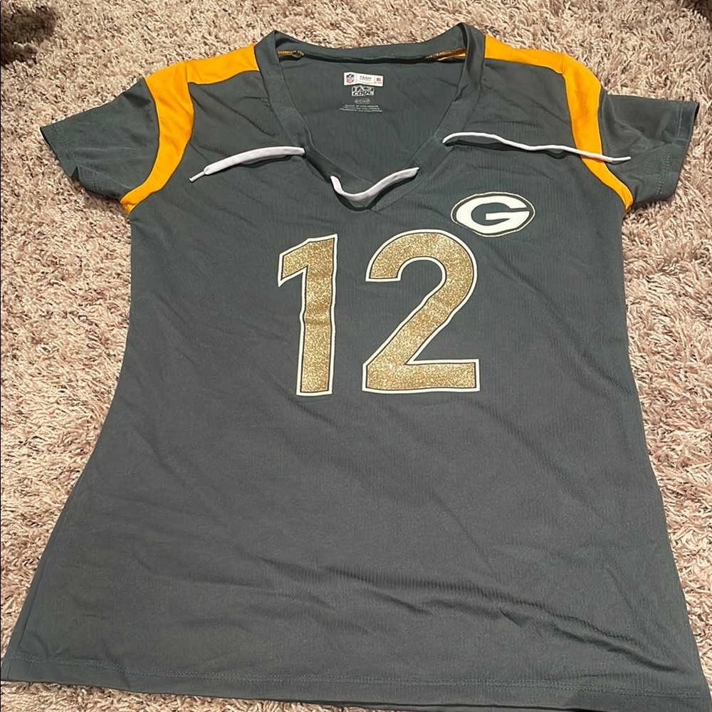 NFL Women's Gray and Gold Jersey